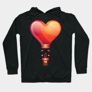 LOVE COUPLE IN A HOT AIR BALLOON Hoodie